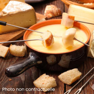 fondue au fromage avec croutons