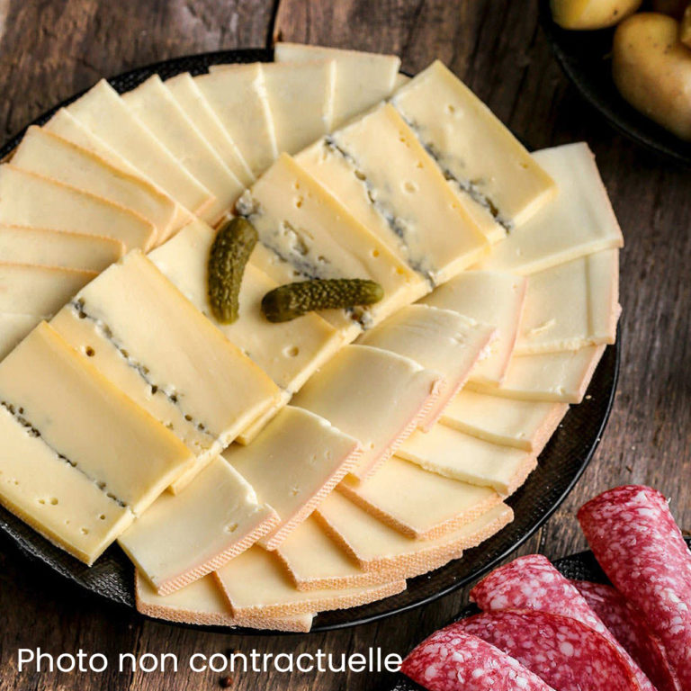 Plateau de fromage raclette pour 4 personnes