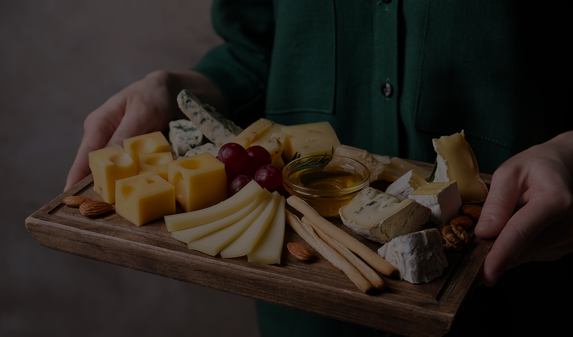 bannière fête des mères offre plateau de fromage
